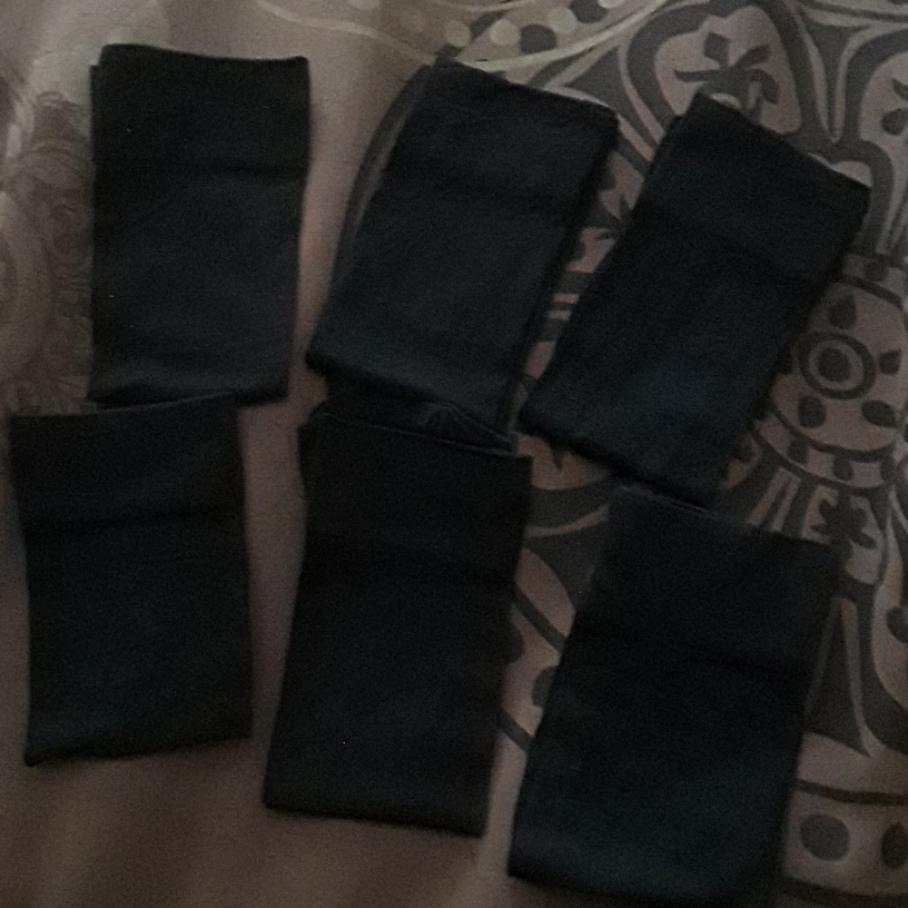 Women's black hosiery socks